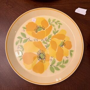 Mikasa Colormates Hilo C4302 10 7/8” Dinner Plate Stoneware Yellow Floral - #2